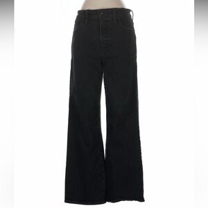 Madewell Black wide leg denim